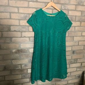 Swing Dress (Green lace)
